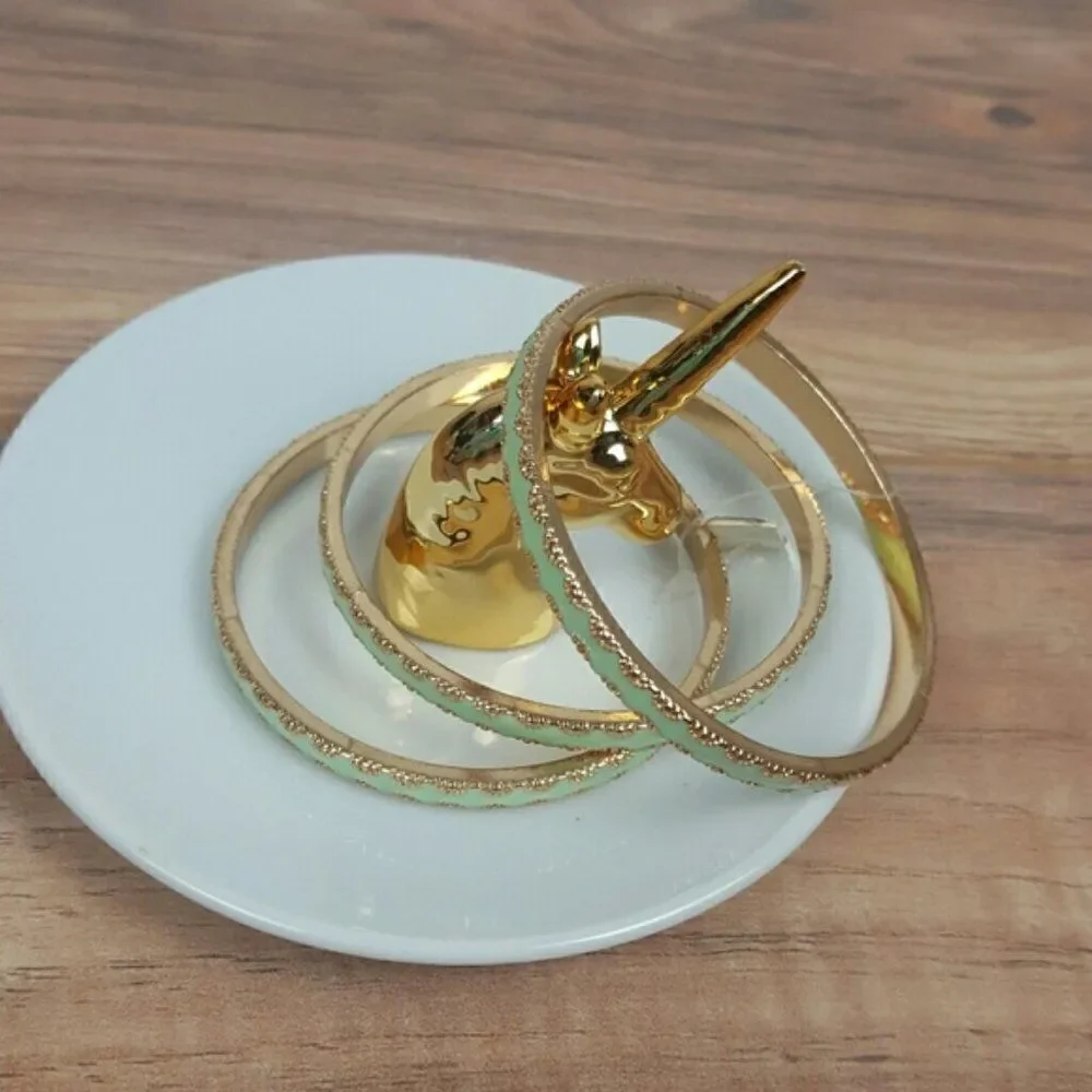 ‎NWT Fashion Jewelry Bracelet Gold/ Green